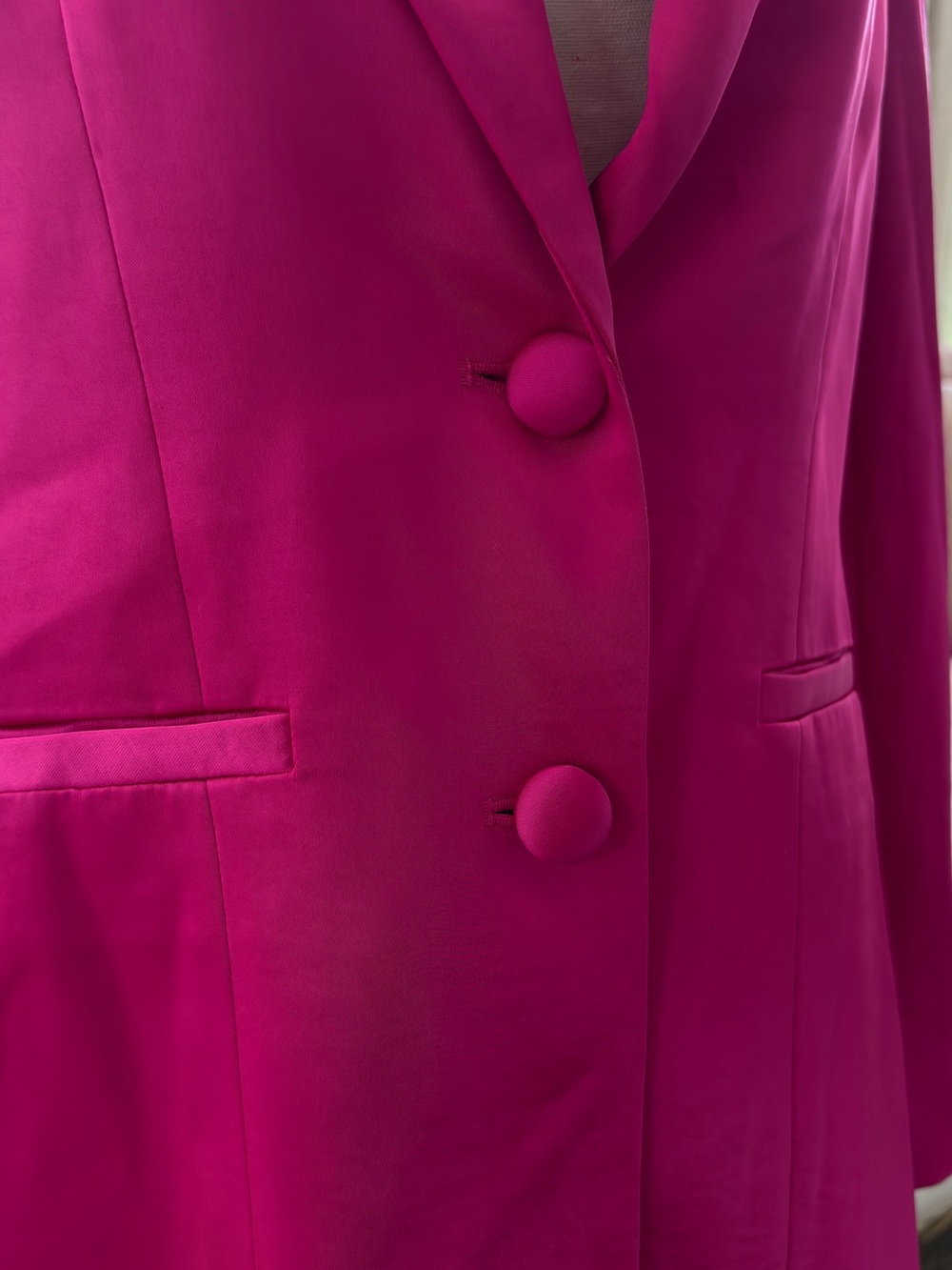 RACHEL Rachel Roy Women's Fuchsia Tailored Blazer - Picture 2 of 5